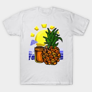 Pineapple Beach Design I love Fruit T-Shirt T-Shirt